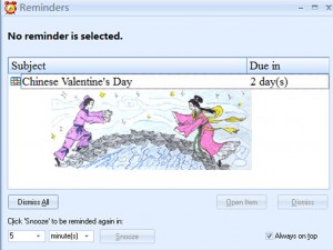 Efficient reminder softwrae